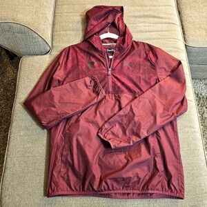 Under Armour Youth Project Rock Hooded Dark Red Maroon Athletic Pullover YXL